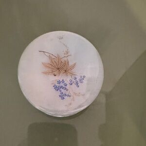 Vintage alabaster trinket box